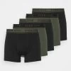 Pier One 5 Pack - Onderbroeken -Black/Khaki
