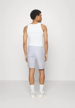 Pier One Pleated Seersucker Short - Shorts - Blue -Pier One Verkoopwinkel 0505307b83204187a2876ecbcc2f0c68