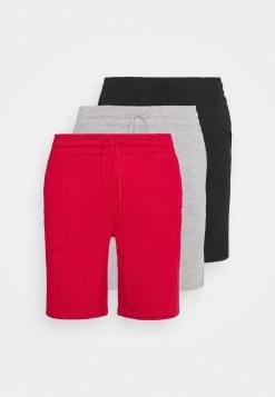 Pier One 3 Pack - Pyjamabroek - Black/Mottled Dark Grey/Red -Pier One Verkoopwinkel 1018d5571e7c4e20970232840d5a3d54