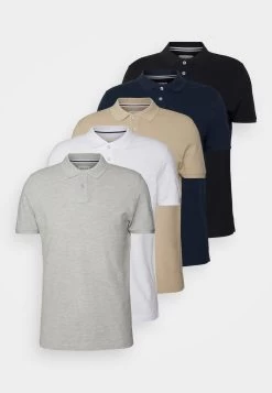 Pier One 5 Pack - Poloshirt - Black/Blue/Beige -Pier One Verkoopwinkel 1508a6a79962429e9c36e47aa305965a
