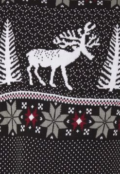 Pier One Wintery Christmas Jumper- Trui - Black -Pier One Verkoopwinkel 19b4f5f8cc11462394392012199e9096