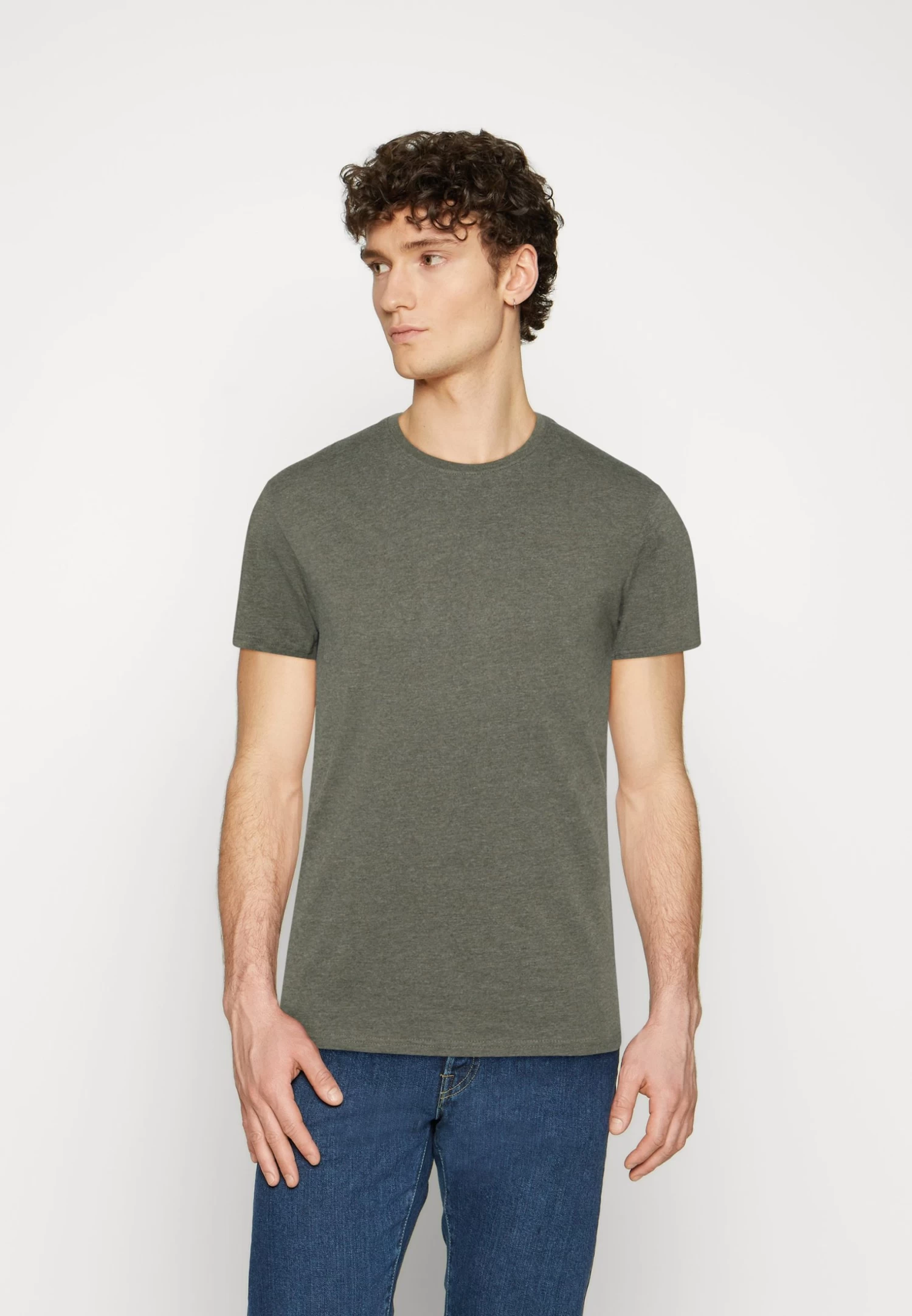 Pier One 3 Pack - T-Shirt Basic - Brown/Beige/Light Blue 5 Pier One 3 Pack - T-Shirt Basic - Brown/Beige/Light Blue - Afbeelding 5