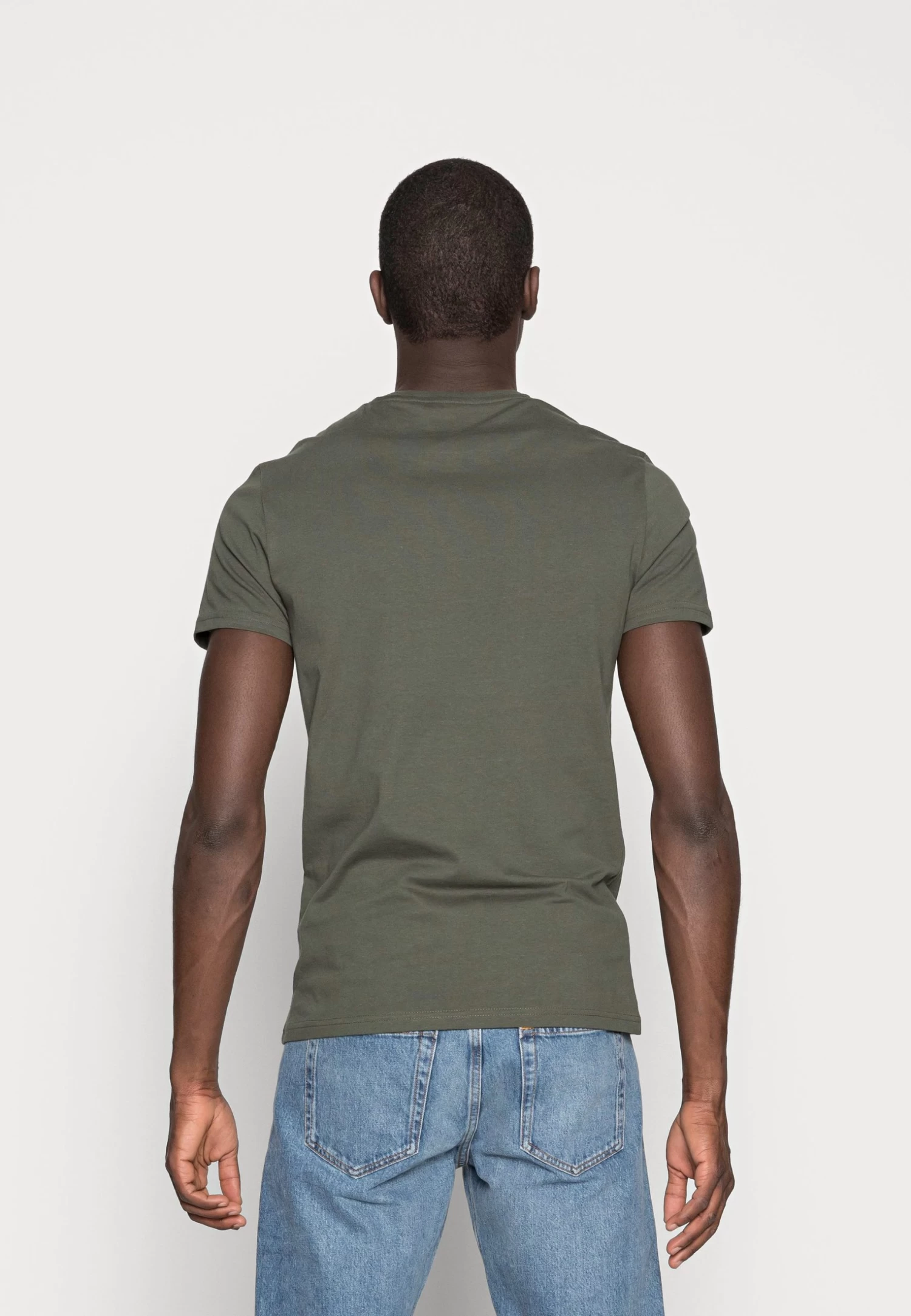 Pier One 3 Pack - T-Shirt Basic - Black/Grey/Green 3 Pier One 3 Pack - T-Shirt Basic - Black/Grey/Green - Afbeelding 3