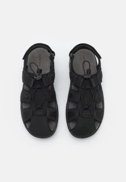 Pier One Leather - Outdoorsandalen - Black -Pier One Verkoopwinkel 348ad4d4a3a548d0b683ff94cec7b0e3