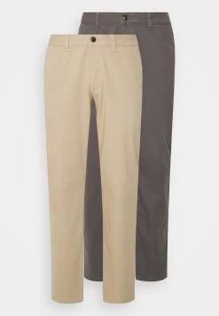 Pier One 2 Pack - Chino - Dark Grey/Beige -Pier One Verkoopwinkel 3732d6804b77450d9a31204f549c6b48
