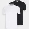 Pier One 2 Pack - Poloshirt - White/Black