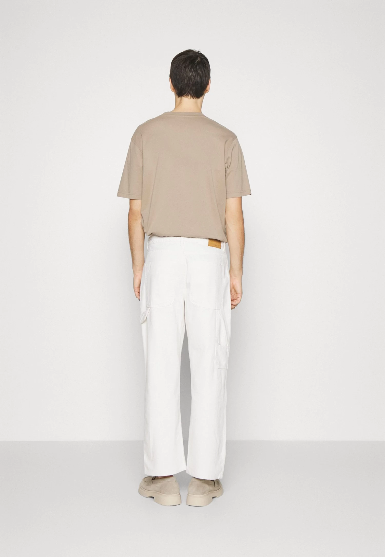 Pier One Carpenter Colored Twill- Straight Leg Jeans - Off-White 3 Pier One Carpenter Colored Twill- Straight Leg Jeans - Off-White - Afbeelding 3