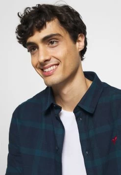 Pier One Overhemd - Dark Blue/Teal -Pier One Verkoopwinkel 60ff006a248a4e558dbde6647cd82b01