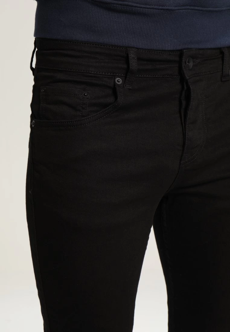 Pier One Slim Fit Jeans - Black Denim 4 Pier One Slim Fit Jeans - Black Denim - Afbeelding 4