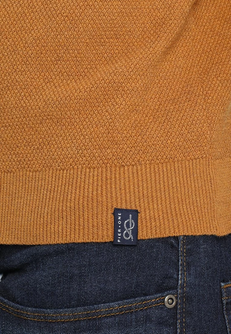 Pier One Trui - Mottled Dark Yellow 6 Pier One Trui - Mottled Dark Yellow - Afbeelding 6