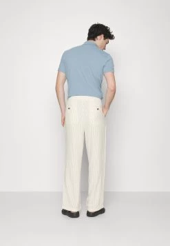 Pier One Drawcord Trousers Linen Blend - Broek - Off-White -Pier One Verkoopwinkel 65c988989ad143de851aee47dda41e80