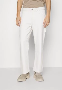 Pier One Carpenter Colored Twill- Straight Leg Jeans - Off-White