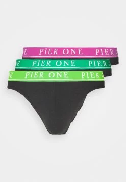 Pier One Branded Waistband Briefs 3 Pack - Slip - Black -Pier One Verkoopwinkel 68332279d8a640caac60267b6cd7c785