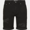 Pier One Jeansshort - Black