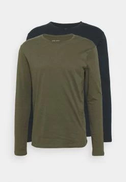Pier One 2 Pack - Longsleeve - Olive/Dark Blue -Pier One Verkoopwinkel 6a7de77a56f84556b3881a12d29e9a91
