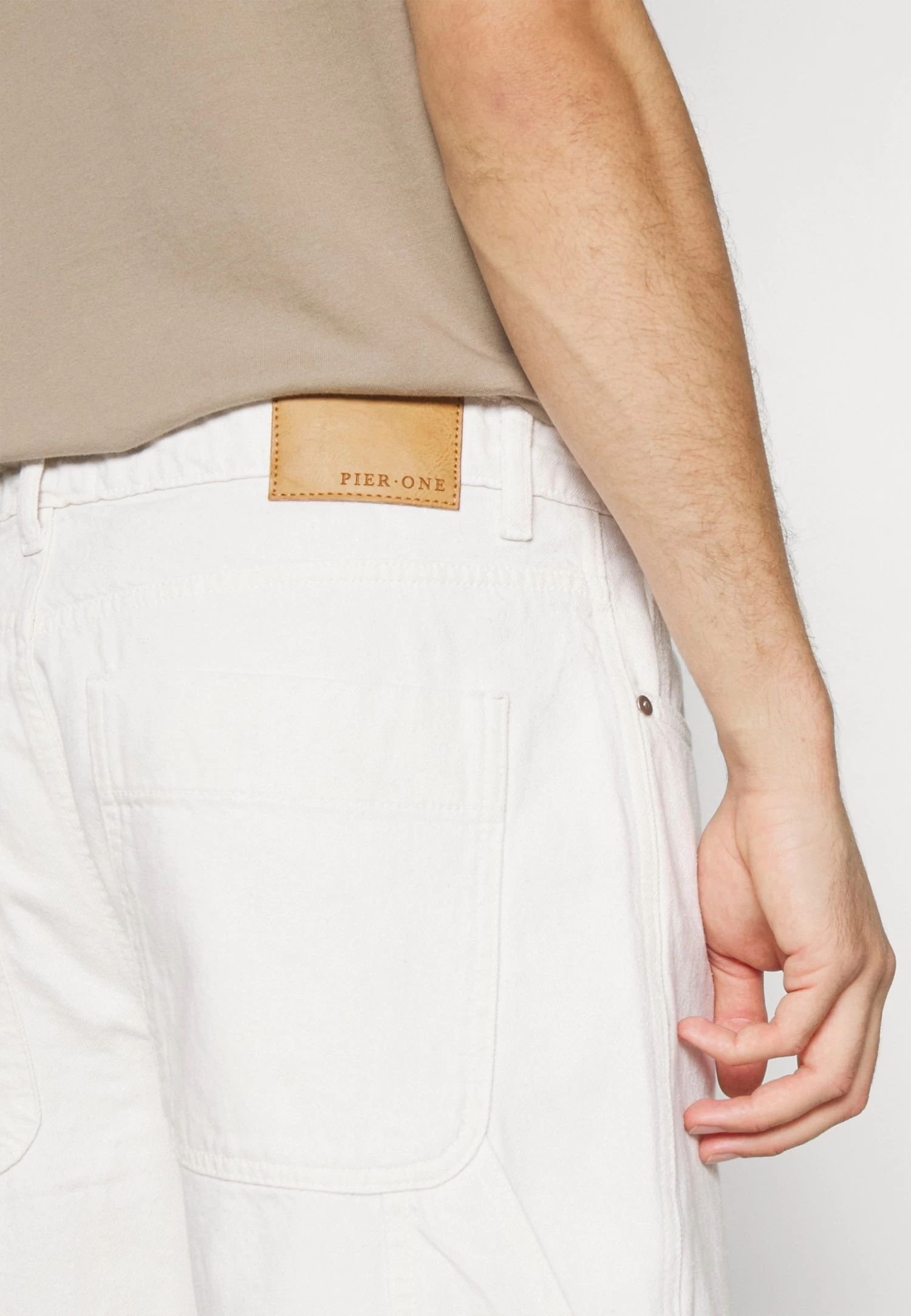 Pier One Carpenter Colored Twill- Straight Leg Jeans - Off-White 8 Pier One Carpenter Colored Twill- Straight Leg Jeans - Off-White - Afbeelding 8