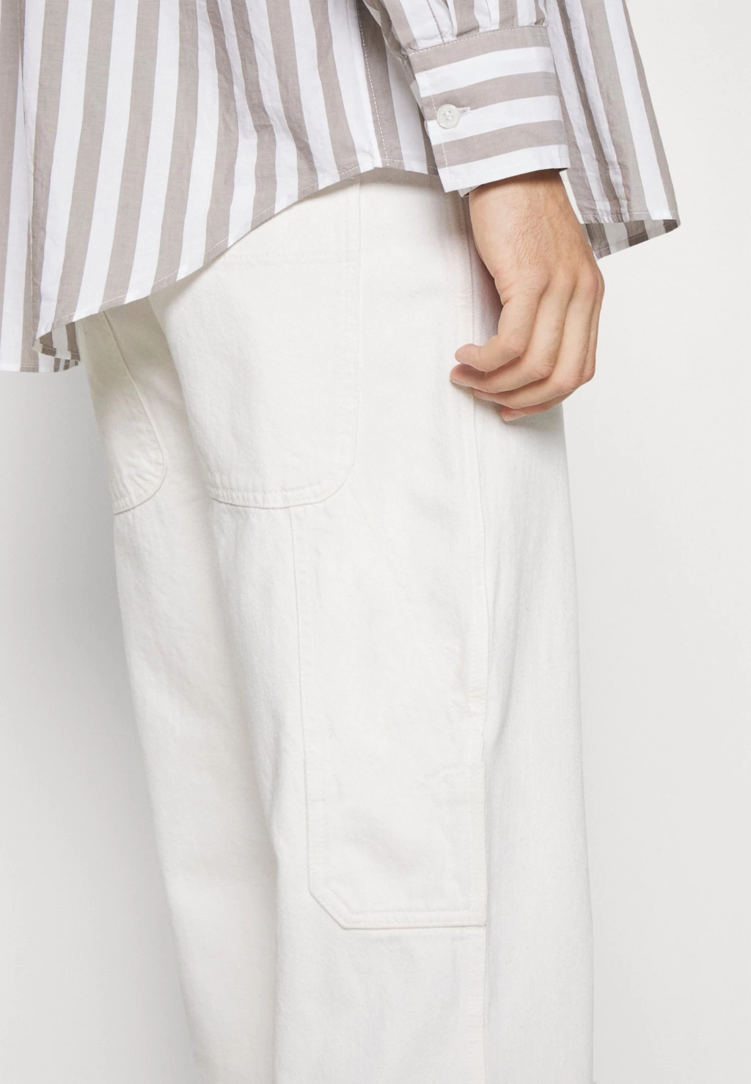 Pier One Carpenter Colored Twill- Straight Leg Jeans - Off-White 6 Pier One Carpenter Colored Twill- Straight Leg Jeans - Off-White - Afbeelding 6