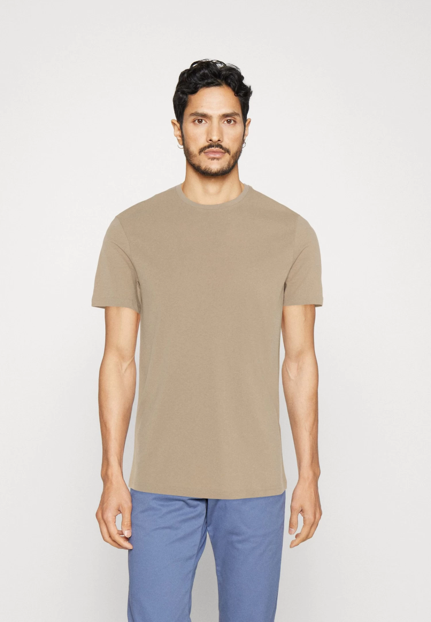 Pier One 5 Pack - T-Shirt Basic - White/Off-White/Lilac 7 Pier One 5 Pack - T-Shirt Basic - White/Off-White/Lilac - Afbeelding 7