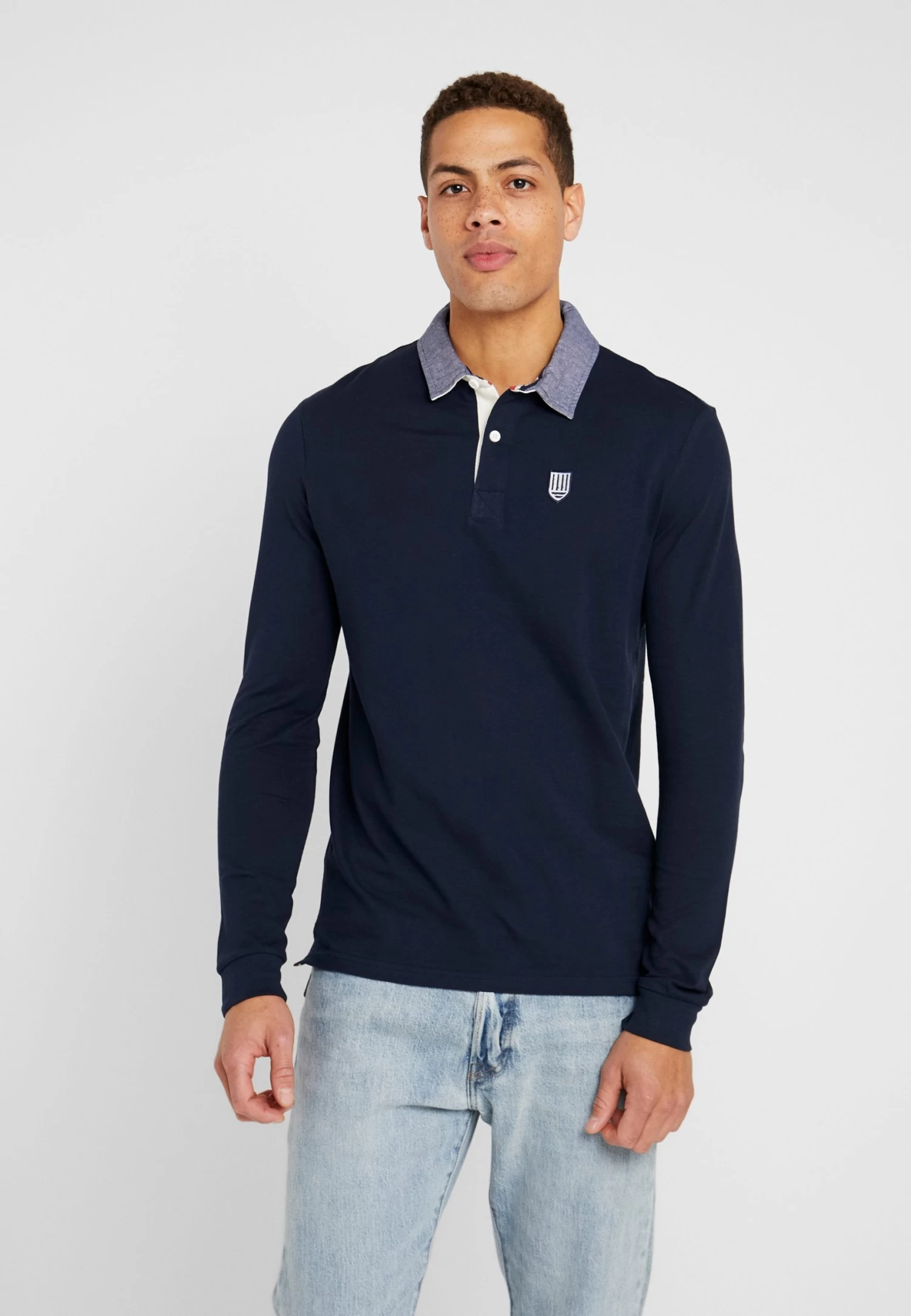 Pier One Collar Rugby - Poloshirt - Dark Blue 1 Pier One Collar Rugby - Poloshirt - Dark Blue