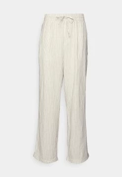 Pier One Drawcord Trousers Linen Blend - Broek - Off-White -Pier One Verkoopwinkel 976f1ac0d05743c092e5a017af8c58d1