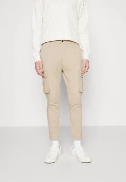 Pier One Cuffed Skinny Trouser- Cargobroek - Tan