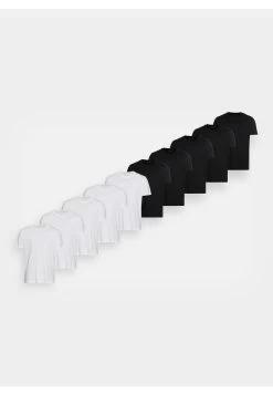 Pier One 10 Pack - T-Shirt Basic - White/Black -Pier One Verkoopwinkel a47858ffbc3a4fd8908751110de7e4fb
