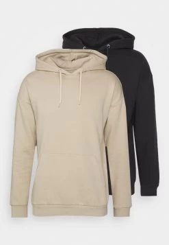 Pier One 2 Pack - Hoodie - Black/ Beige -Pier One Verkoopwinkel a84a4ef05979475782ac39c6c8ef241b
