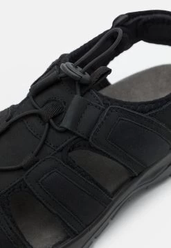 Pier One Leather - Outdoorsandalen - Black -Pier One Verkoopwinkel ab894321bfec480fbf3db5c6bf0d1f1f