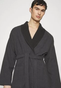 Pier One Shawl Towel Bathrobe - Badjas - Dark Grey -Pier One Verkoopwinkel aedd72cbd7d04b83bcef8a6c104e08f9