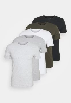 Pier One 5 Pack - T-Shirt Basic - Black/White/Light Grey -Pier One Verkoopwinkel af2e3648ccfd4b198cd51d1c4b807340