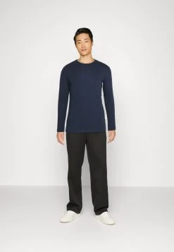 Pier One Longsleeve - Light Green/Beige/Dark Blue