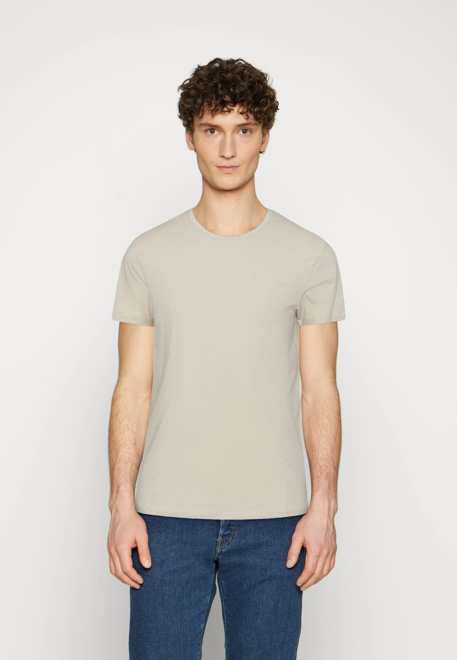 Pier One 3 Pack - T-Shirt Basic - Brown/Beige/Light Blue 2 Pier One 3 Pack - T-Shirt Basic - Brown/Beige/Light Blue - Afbeelding 2