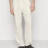 Pier One Drawcord Trousers Linen Blend - Broek - Off-White