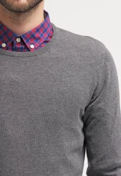 Pier One Basic Crewneck - Trui - Dark Grey Melange -Pier One Verkoopwinkel c1b29baf2944429ea88183988b30aa5a