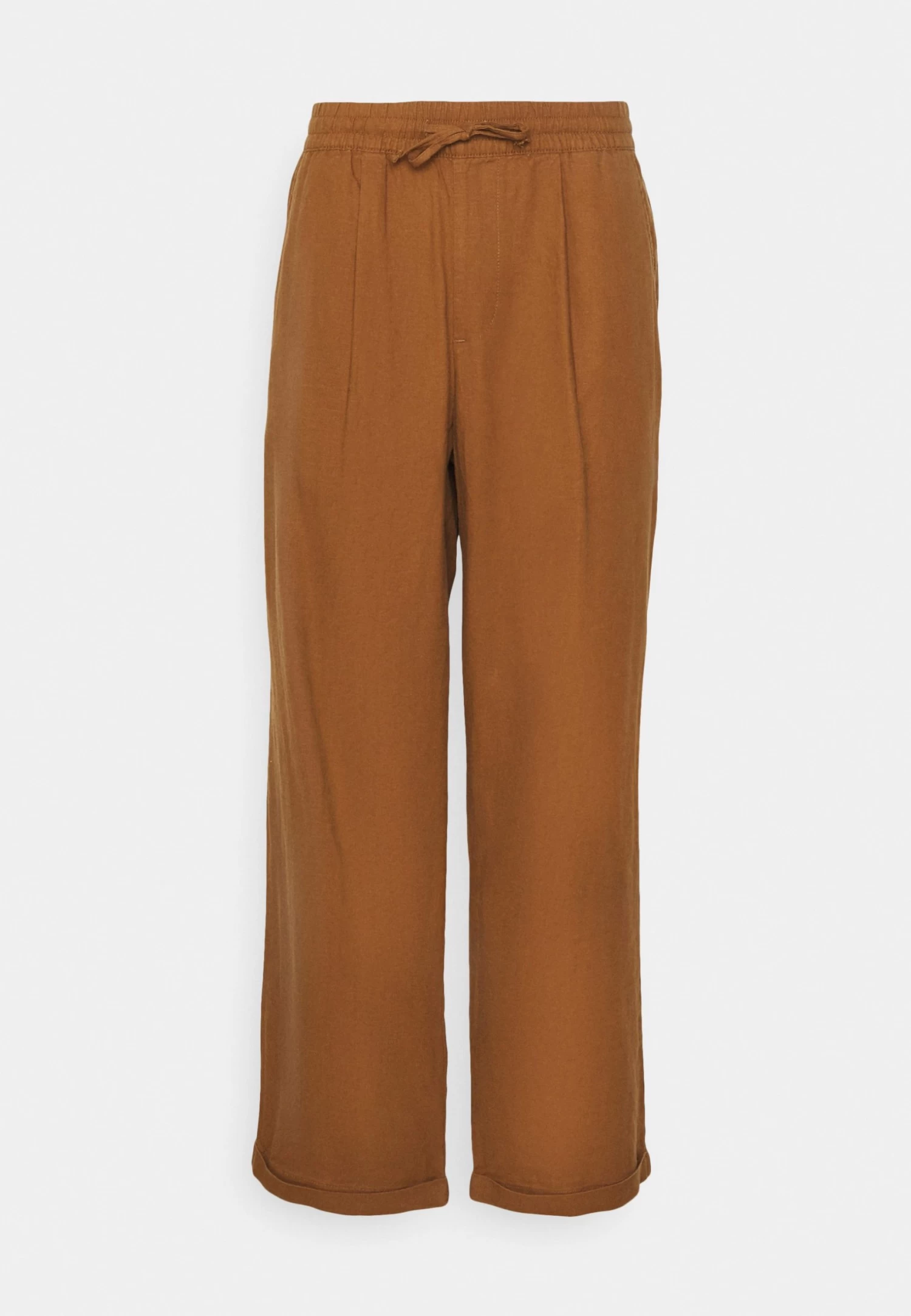 Pier One Drawcord Trousers Linen Blend - Broek - Brown 4 Pier One Drawcord Trousers Linen Blend - Broek - Brown - Afbeelding 4