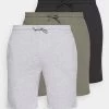 Pier One 3 Pack - Pyjamabroek - Black/Mottled Grey/Khaki