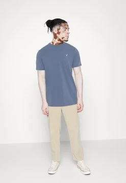 Pier One 3 Pack - T-Shirt Basic - White/Dark Blue/Blue