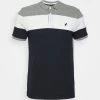 Pier One Poloshirt - Grey/White/Dark Blue