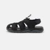 Pier One Leather - Outdoorsandalen - Black