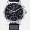 Pier One Horloge - Black/Silver-Coloured
