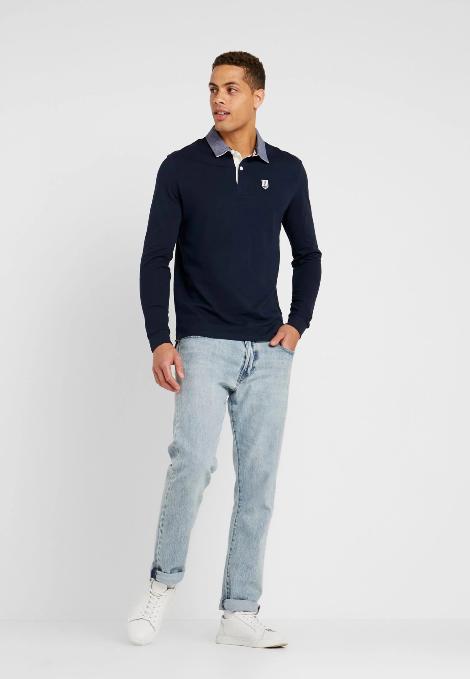Pier One Collar Rugby - Poloshirt - Dark Blue 2 Pier One Collar Rugby - Poloshirt - Dark Blue - Afbeelding 2