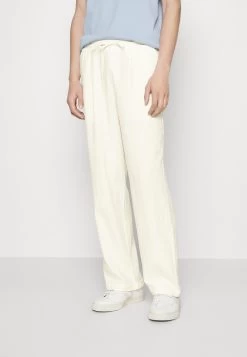 Pier One Drawcord Trousers Linen Blend - Broek - White