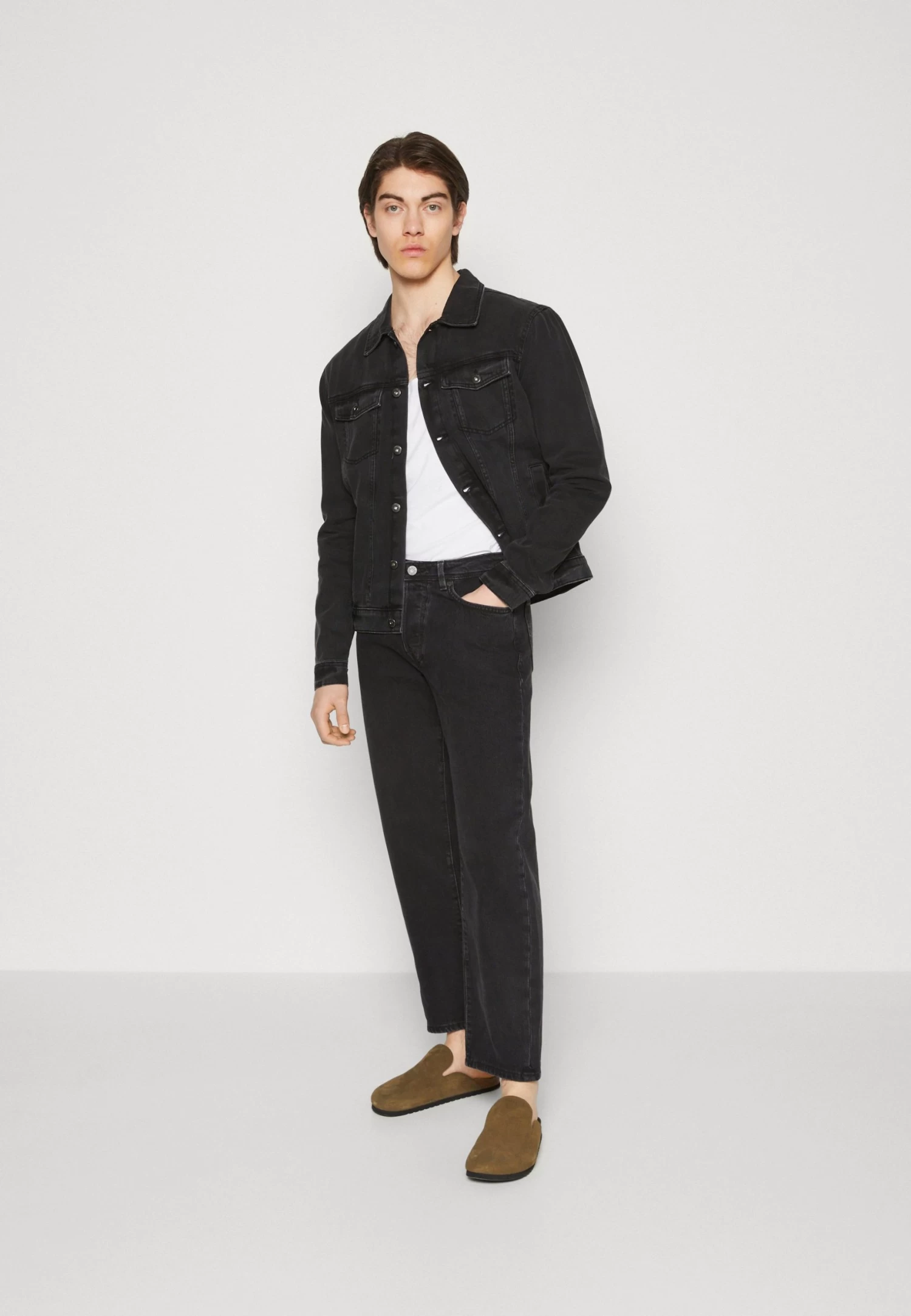 Pier One Spijkerjas - Black 2 Pier One Spijkerjas - Black - Afbeelding 2