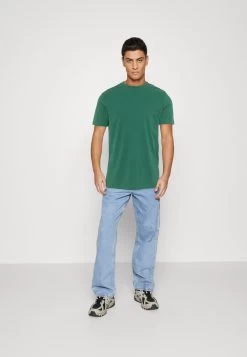 Pier One 7 Pack - T-Shirt Basic - Blue/Mottled Bordeaux/White