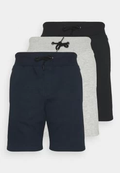Pier One 3 Pack - Shorts - Black/Mottled Light Grey/Dark Blue -Pier One Verkoopwinkel fd1d6a00272c4d8db0cdbce1e6cd9d7c